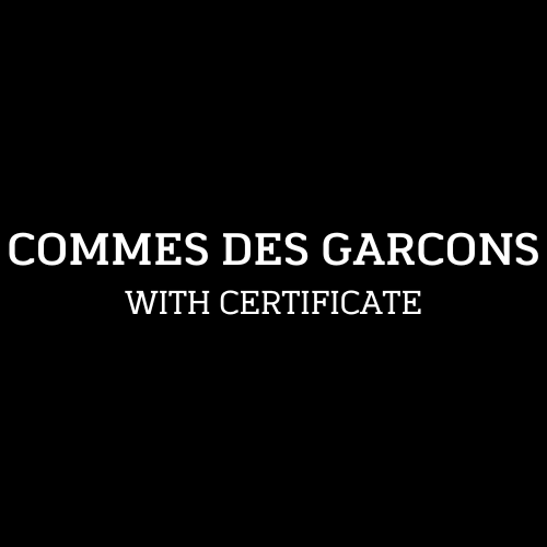 Commes Des Garcons Authentication Service with Certificate