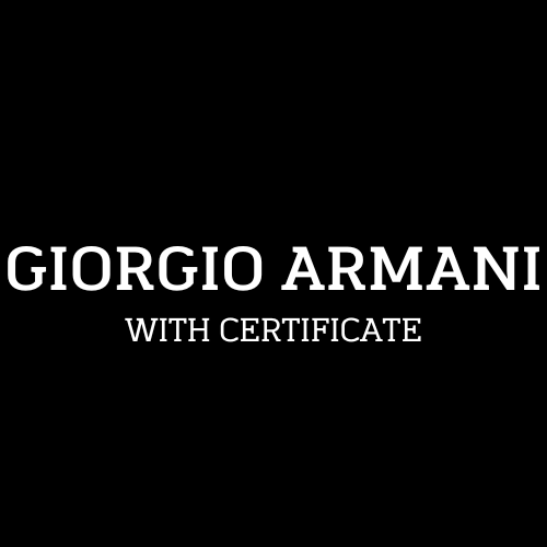 Giorgio Armani Authentication Service with Certificate